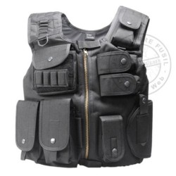 Gilet tactique airsoft ASG Strike Systems Swat noir